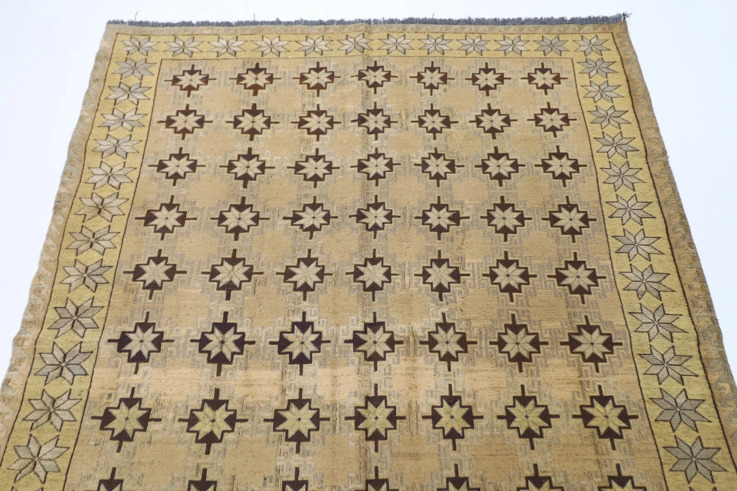 153 x 197 cm | Flat Weave Tribal Hand Knotted Veg Dye Wool Kilim
