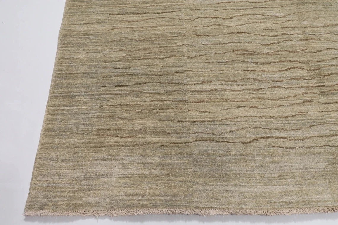 185 x 268 cm | Gabbeh Beige Afghan Tribal Hand Knotted Veg Dye Wool Carpet