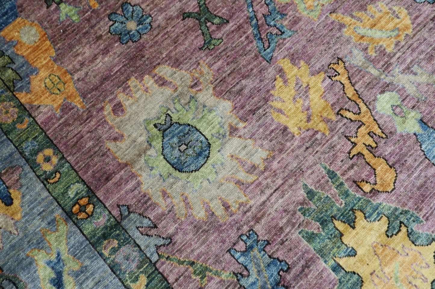 253 x 303 cm | Oushak Afghan Tribal Hand Knotted Carpet
