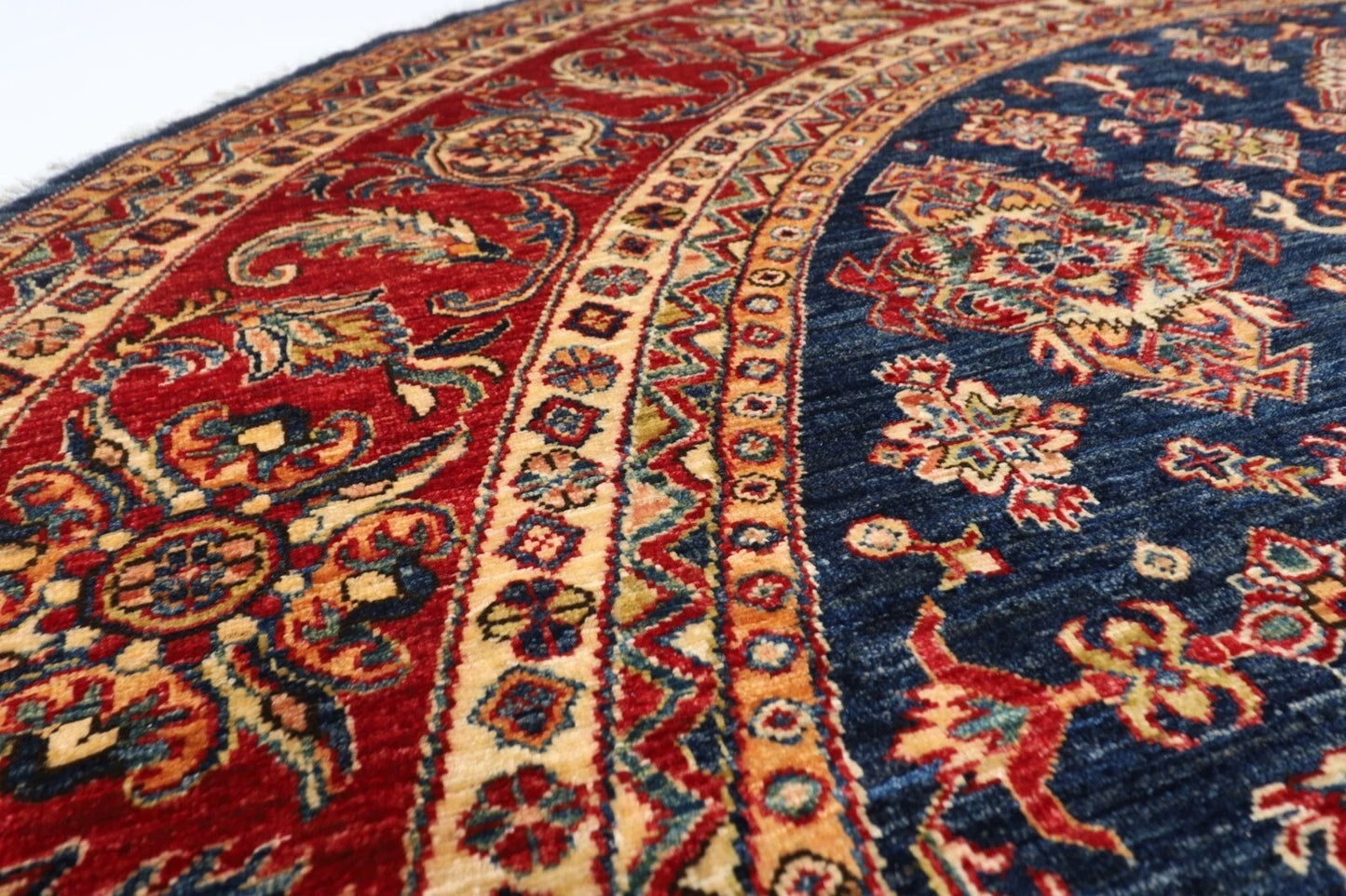 300 x 315 cm | Kazak Afghan Tribal Hand Knotted Wool Carpet