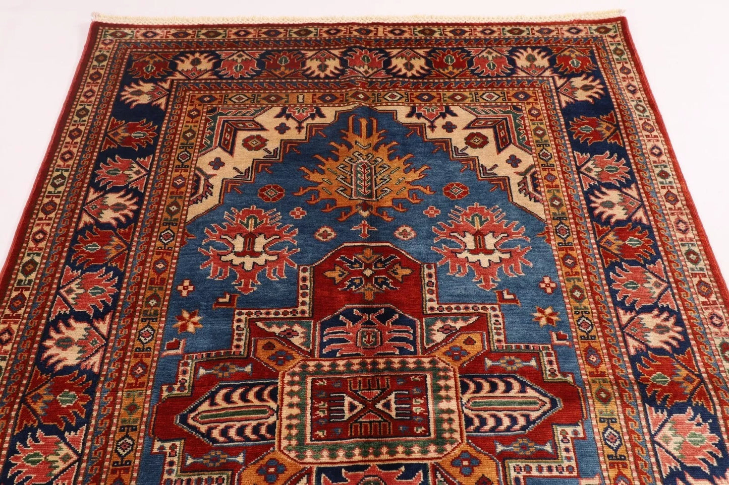 126 x 182 cm | Shirvan Afghan Tribal Hand Knotted Veg Dye Wool carpet