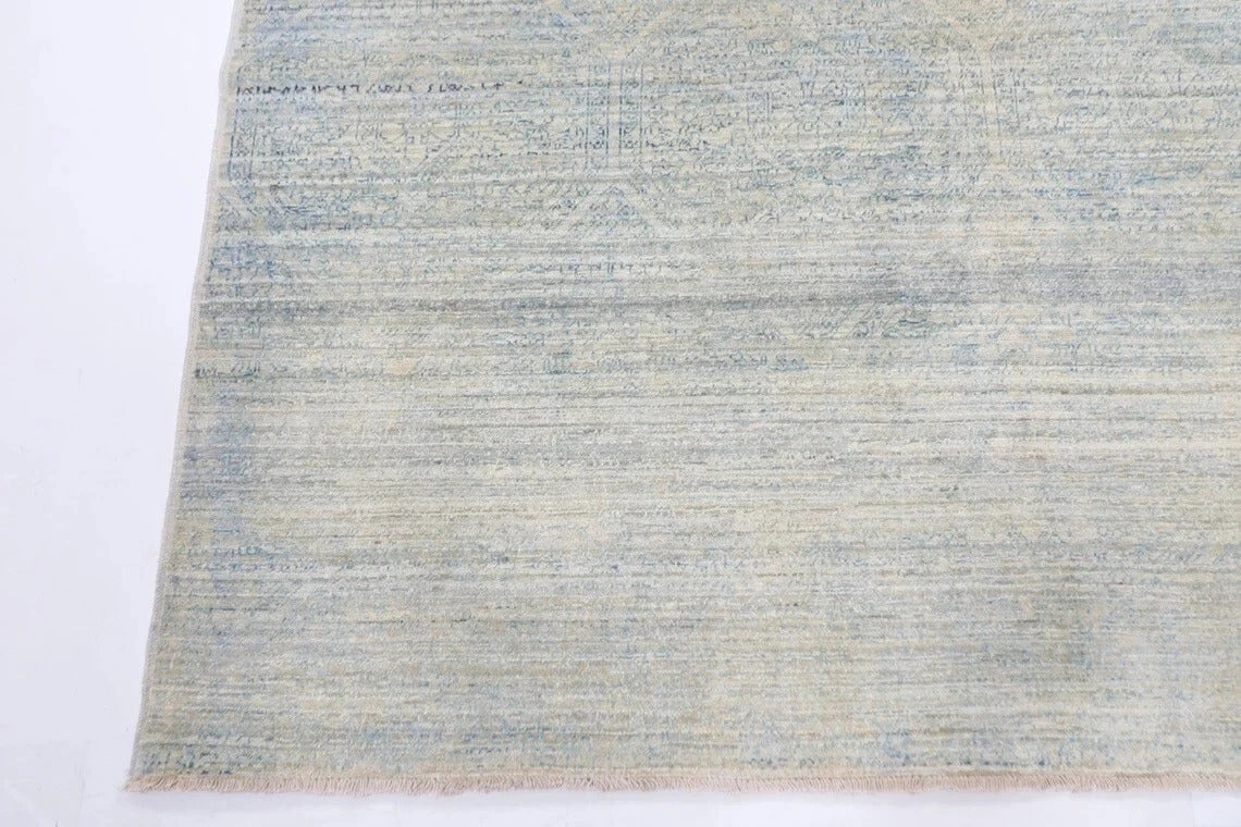 162 x 293 cm | Gabbeh Blue Afghan Tribal Hand Knotted Veg Dye Wool Carpet