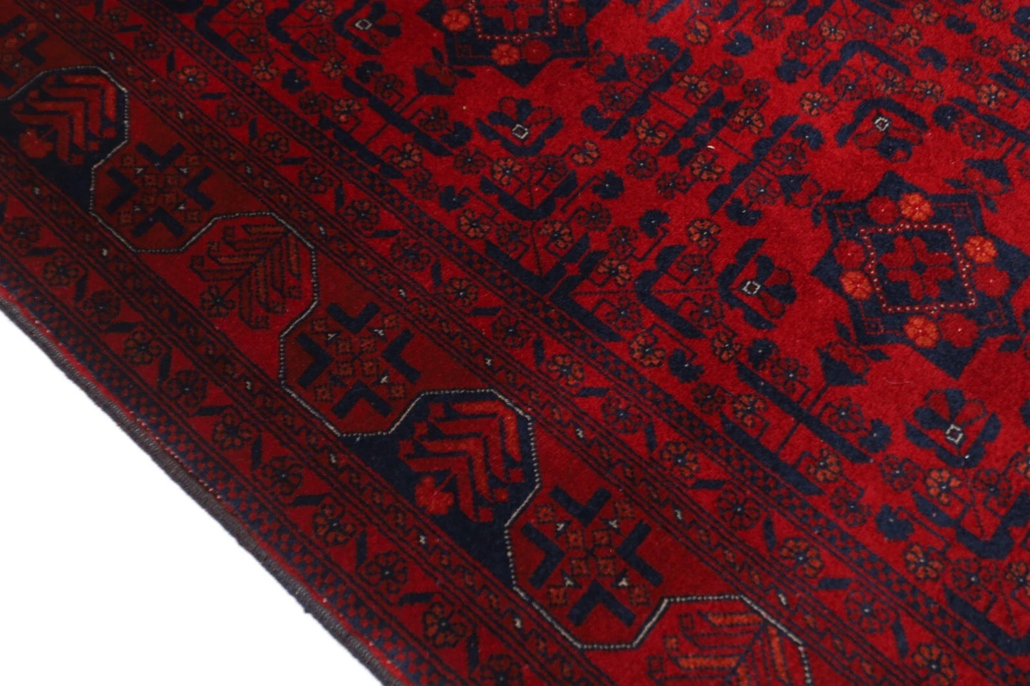 154 x 196 cm | Belgic Tribal Hand Knotted Wool Carpet