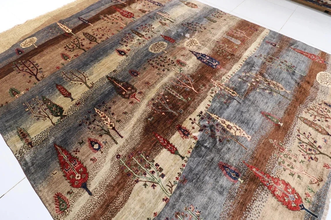 242 x 300 cm | Landscape Afghan Tribal Hand Knotted Carpet