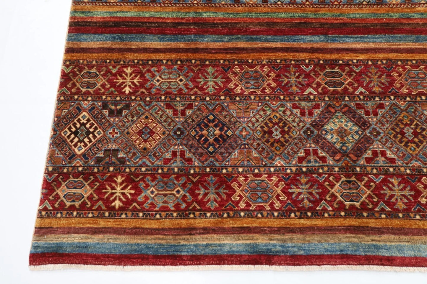 206 x 295 cm | Khorjun Afghan Tribal Hand Knotted Carpet