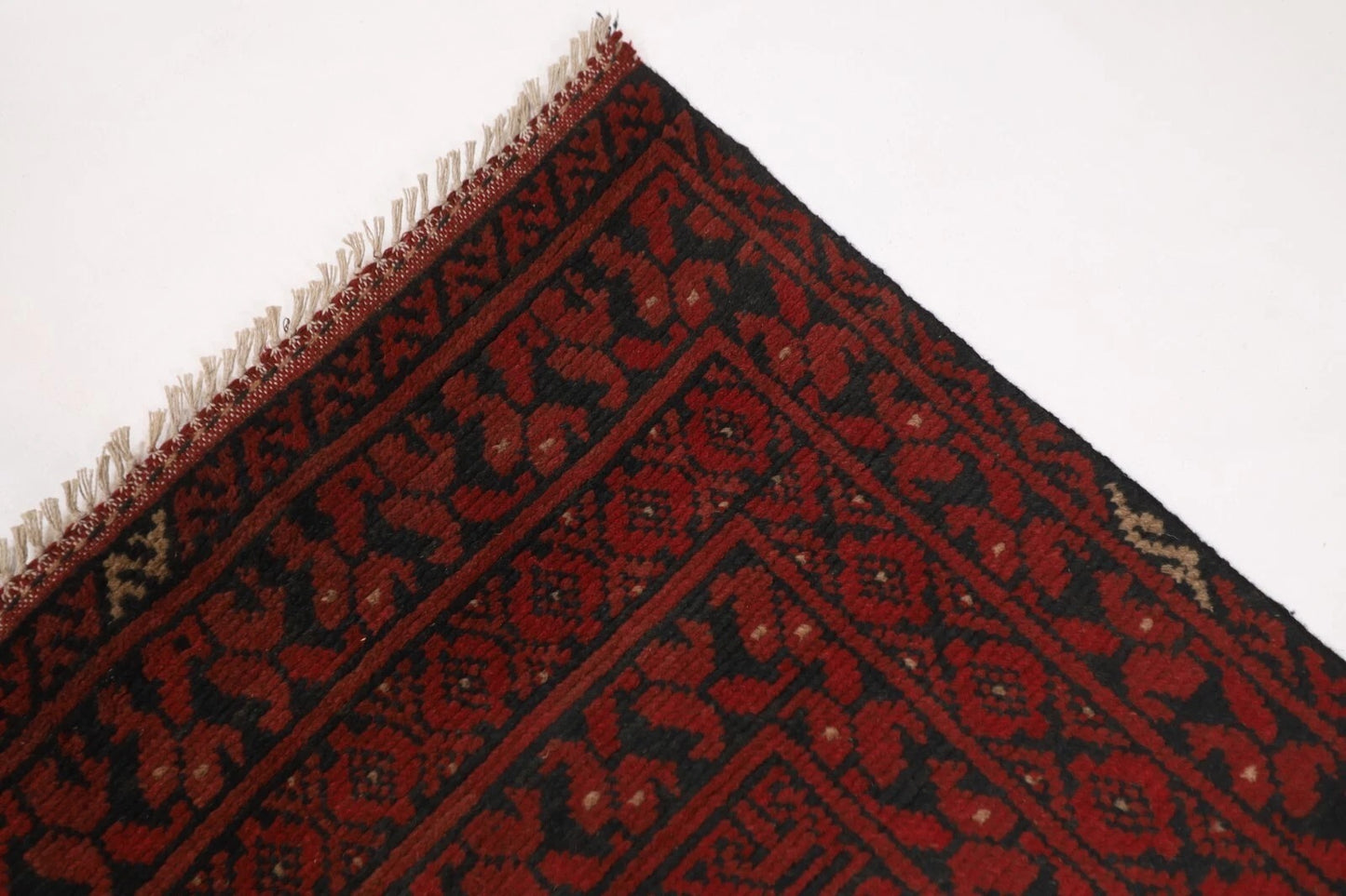 299 x 373 cm | Bokhara Afghan Tribal Hand Knotted Carpet