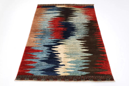 130 x 184 cm | Gabbeh Afghan Tribal Hand Knotted Veg Dye Wool carpet