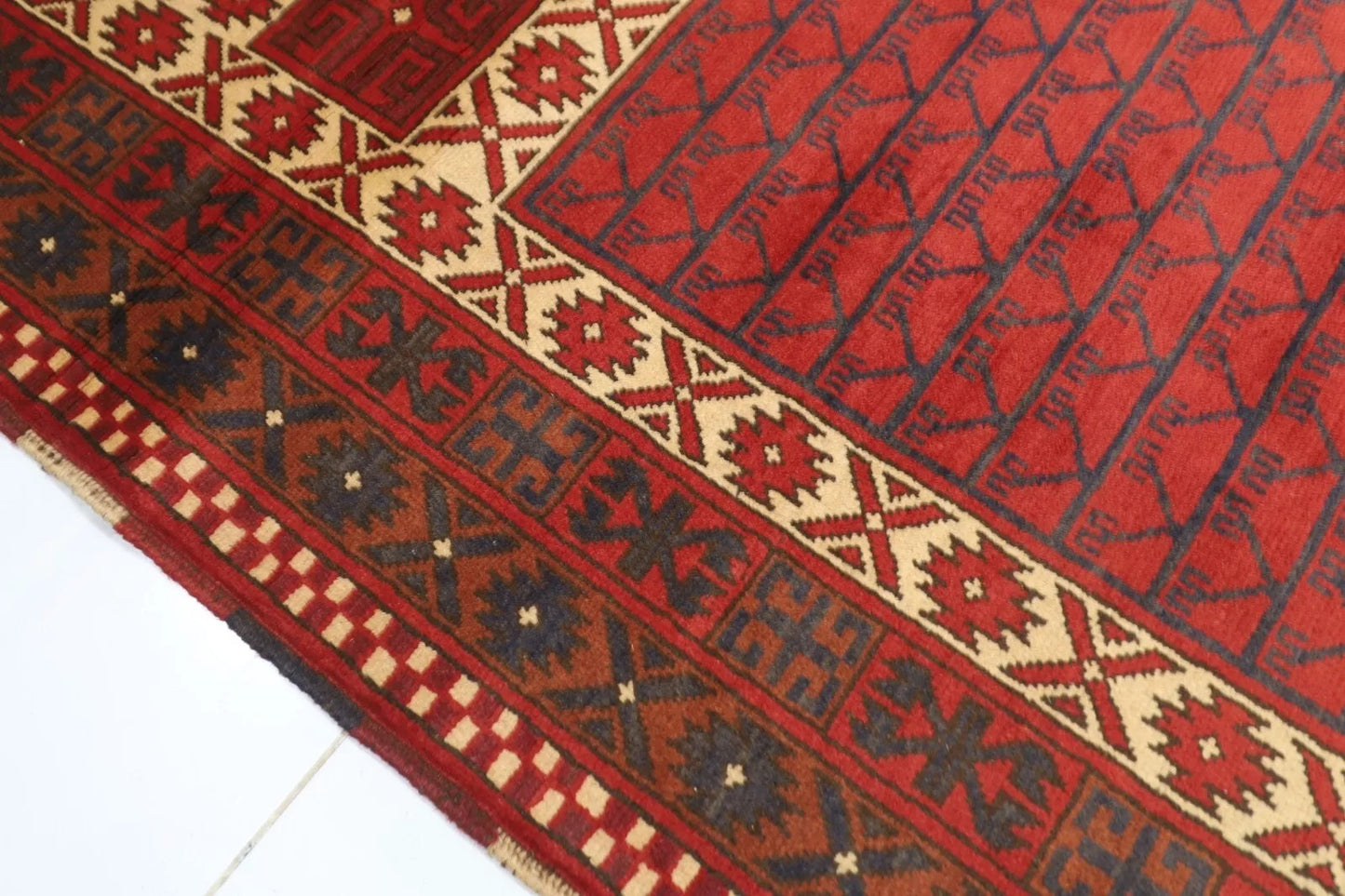 197 x 302 cm | Maranoce Afghan Tribal Hand Knotted Carpet