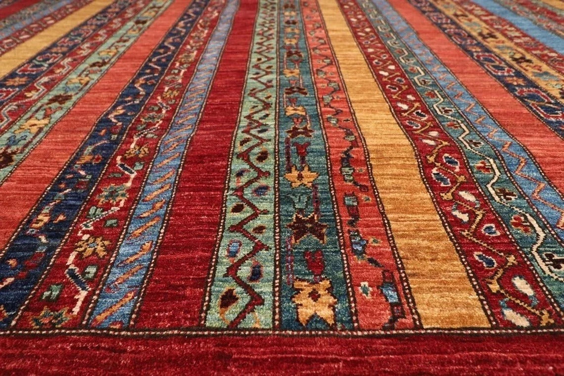 273 x 344 cm | Shawl Afghan Tribal Hand Knotted Carpet