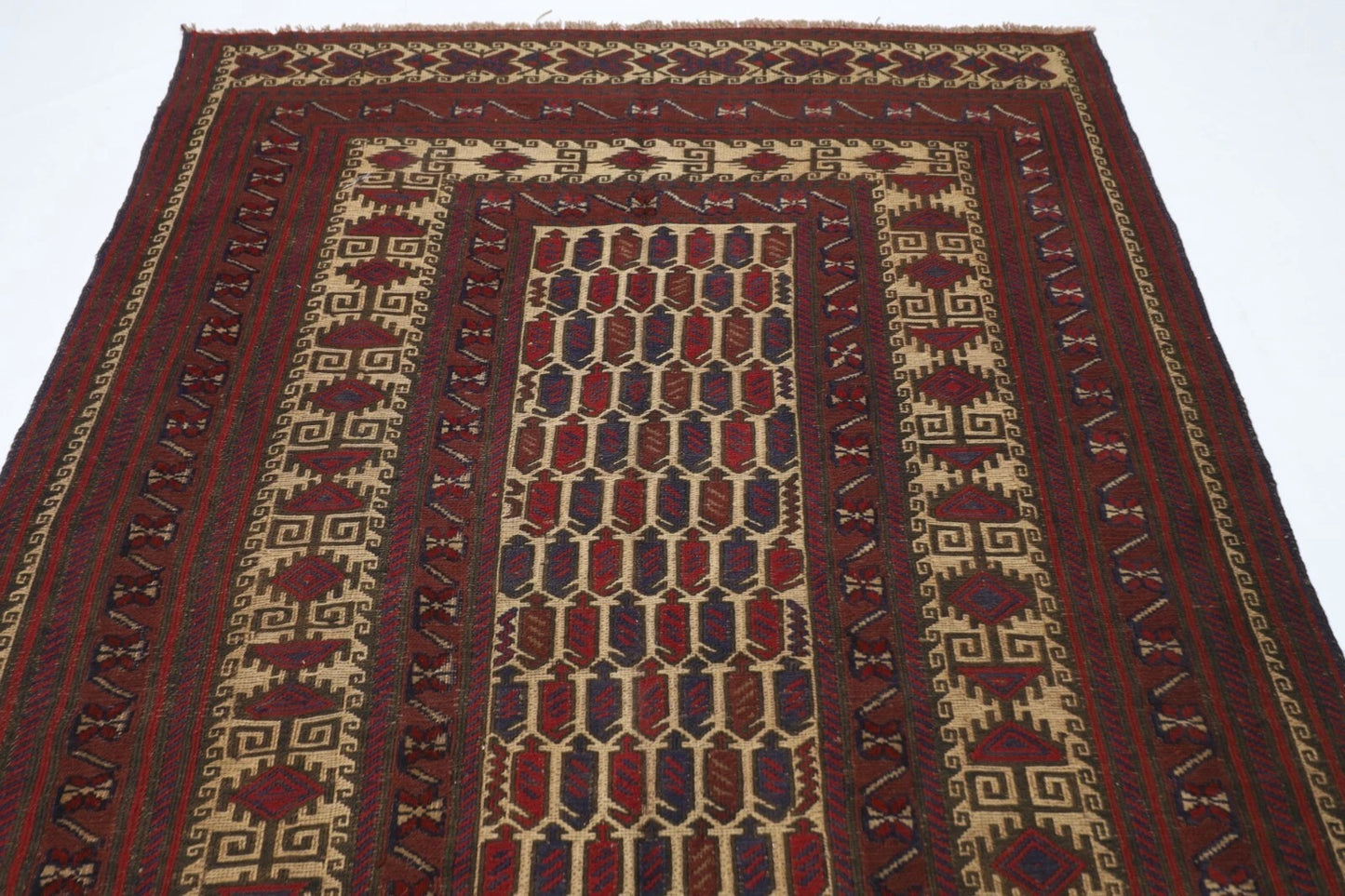 180 x 276 cm | Barjesta Flat Weaved Afghan Tribal Hand Knotted Wool Carpet kilim