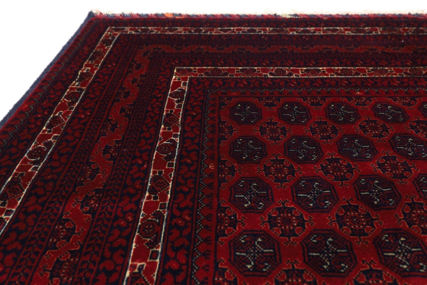 146 x 202 cm | Fine Mori Bokhara Tribal Hand Knotted Veg Dye Wool Carpet
