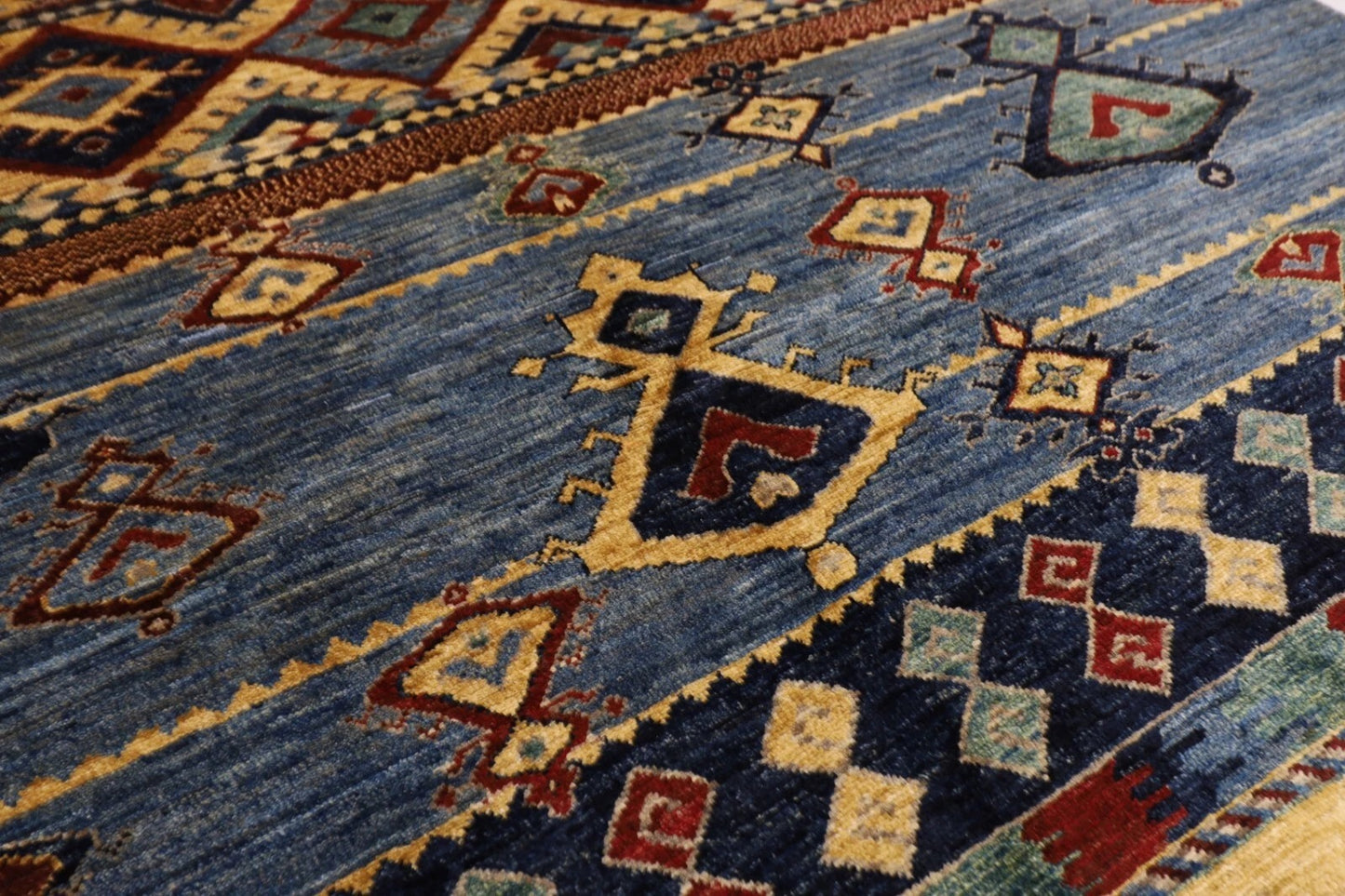 187 x 268 cm | Gabbeh Afghan Tribal Hand Knotted Veg Dye Wool carpet