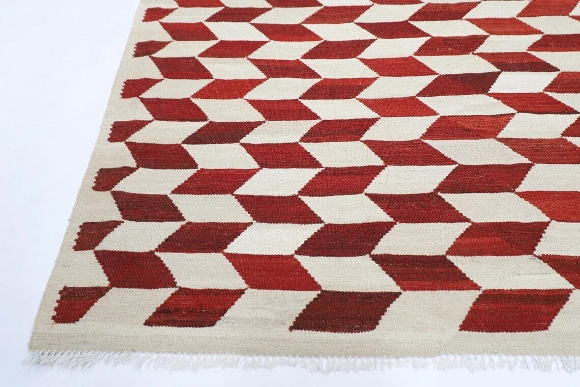 252 x 295 cm | Flat Weaved Afghan Tribal Hand Knotted Kilim