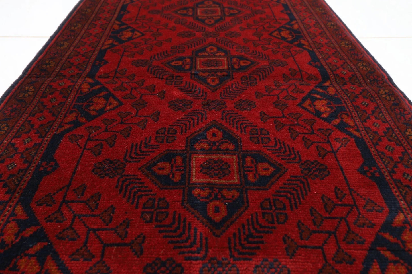 80 x 200 cm | Khal Mohammadi Afghan Tribal Hand Knotted Wool Runner