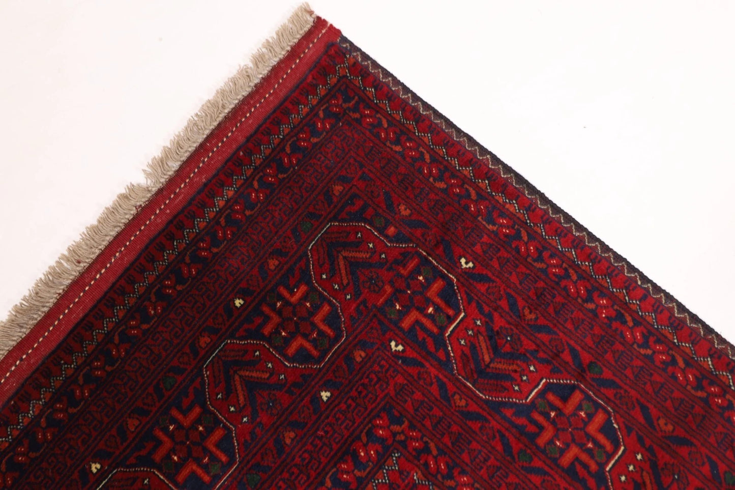 200 x 296 cm | Belgic Afghan Tribal Hand Knotted Carpet