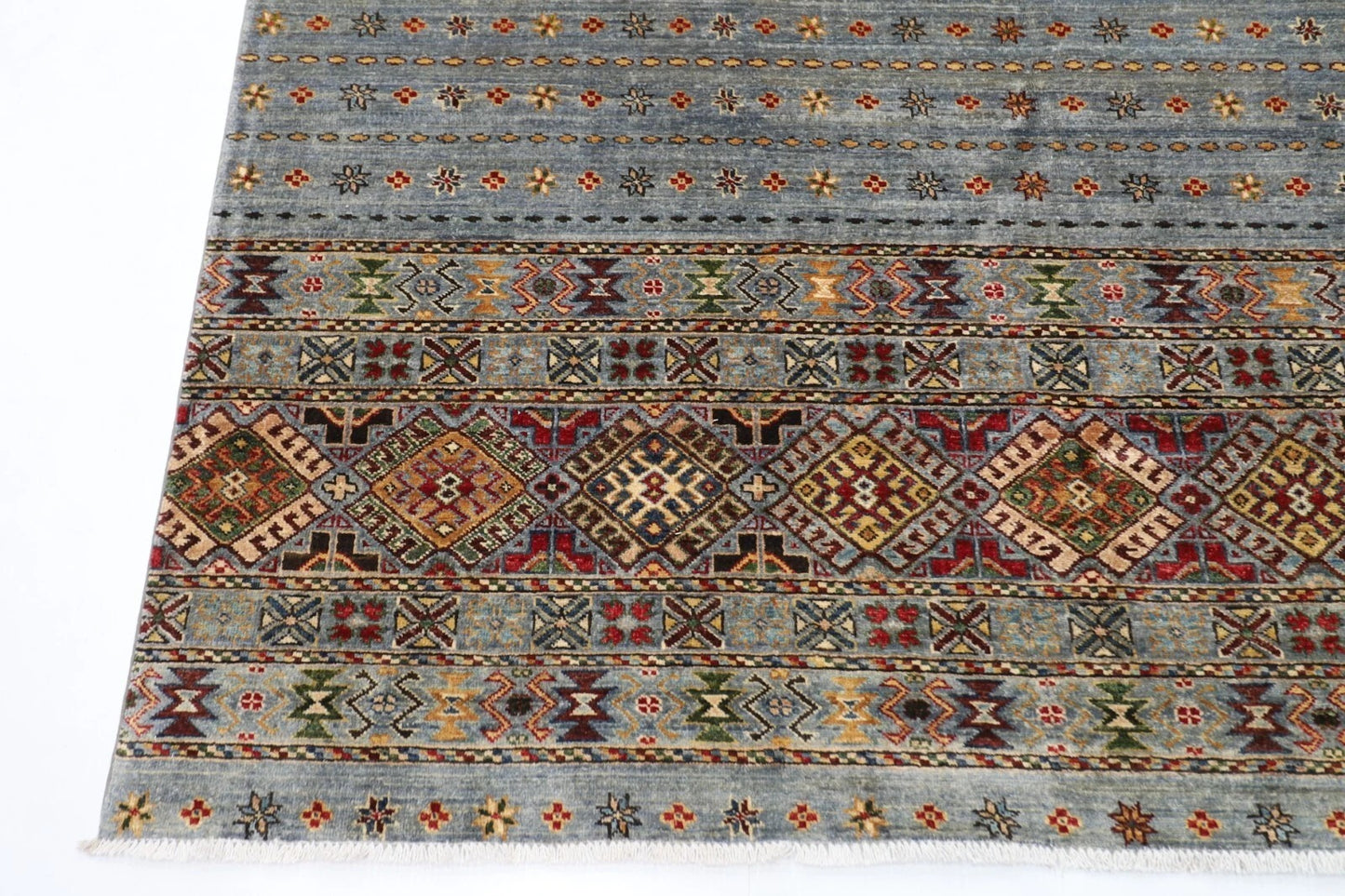 207 x 286 cm | Khorjun Afghan Tribal Hand Knotted Carpet