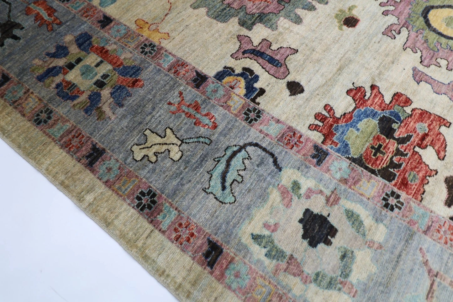 277 x 360 cm | Oushak Afghan Tribal Hand Knotted Carpet