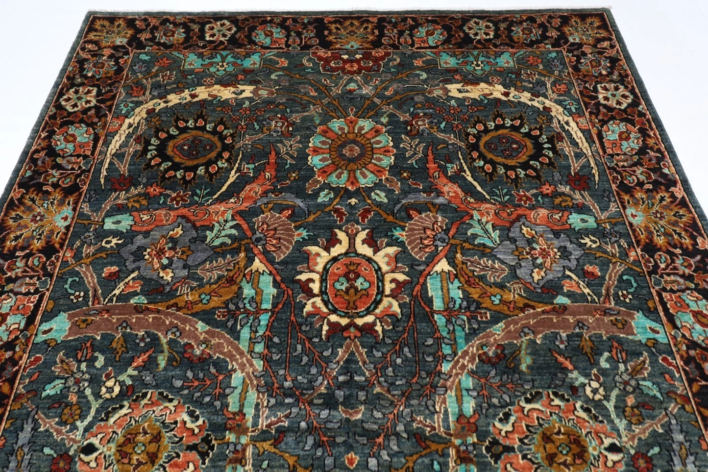 198 x 297 cm | Sickle leaf Afghan Tribal Hand Knotted Carpet