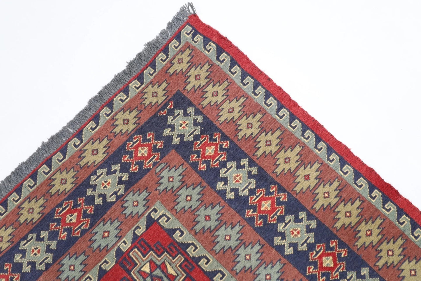 204 x 279 cm | Sumak Afghan Tribal Hand Knotted Kilim