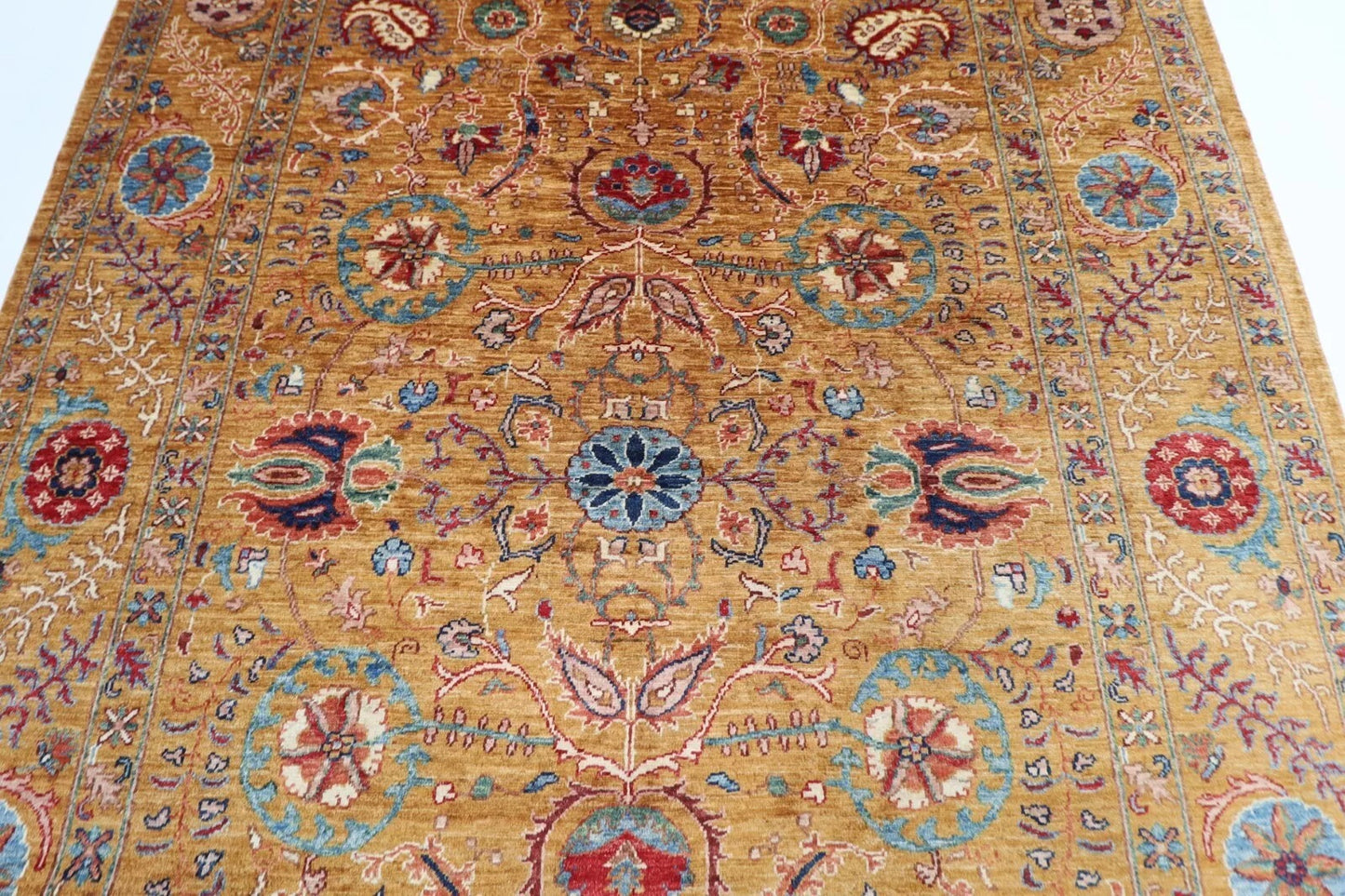 204 x 306 cm | Suzani Afghan Tribal Hand Knotted Carpet