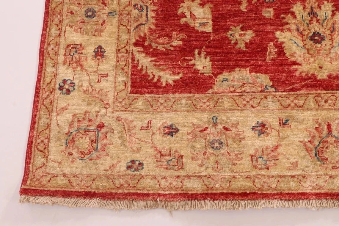 150 x 199 cm | Ziegler Tribal Hand Knotted Veg Dye Wool Carpet