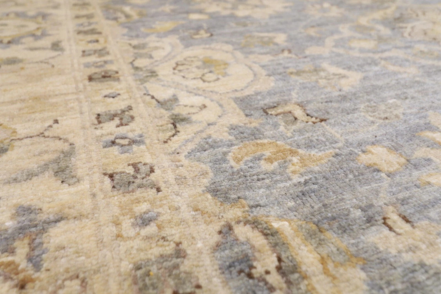 184 x 182 cm | Floral Afghan Tribal Hand Knotted Wool Carpet