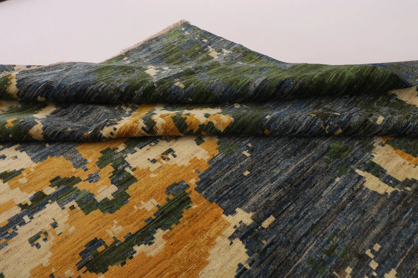 298 x 412 cm | Abstract Afghan Tribal Hand Knotted Carpet
