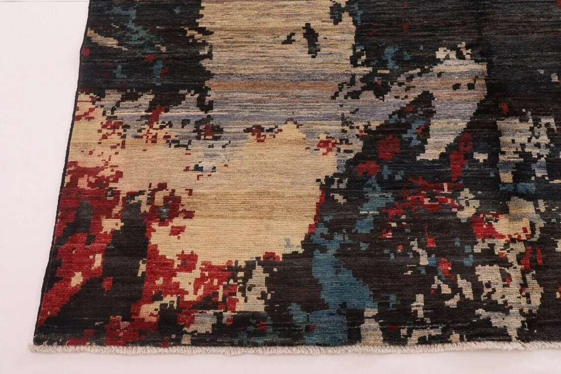 199 x 293 cm | Abstract Afghan Tribal Hand Knotted Carpet