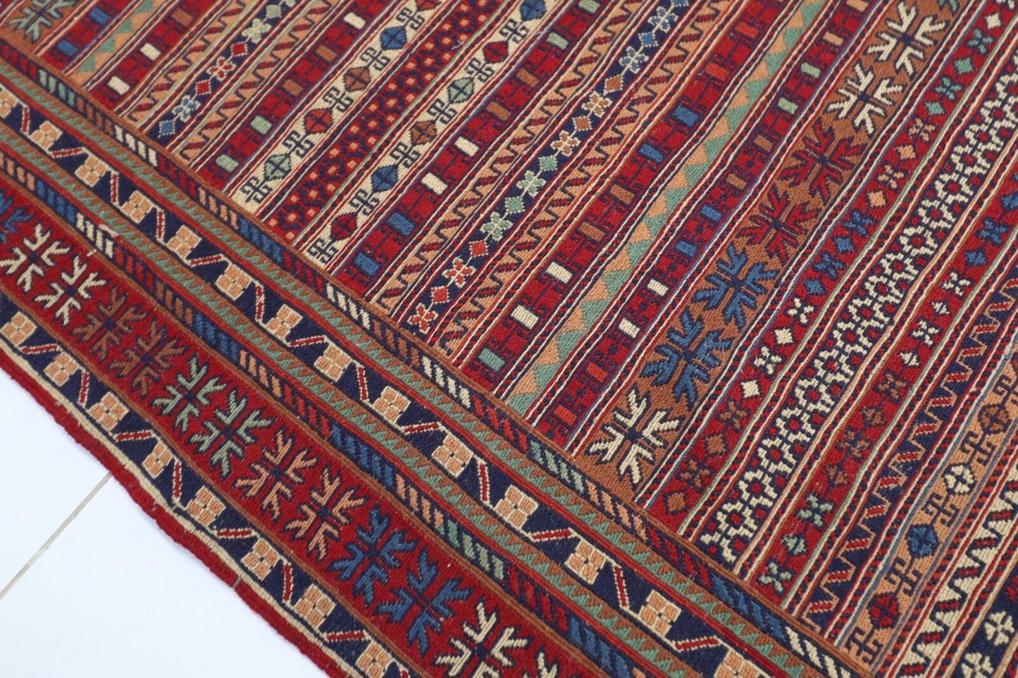 183 x 298 cm | Flat Weaved Kilim Tribal Hand Knotted Carpet