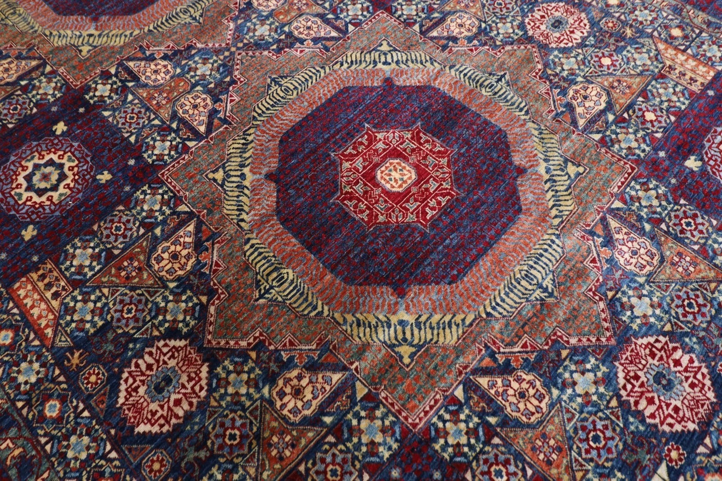 308 x 451 cm | Mamluk Afghan Tribal Hand Knotted Carpet