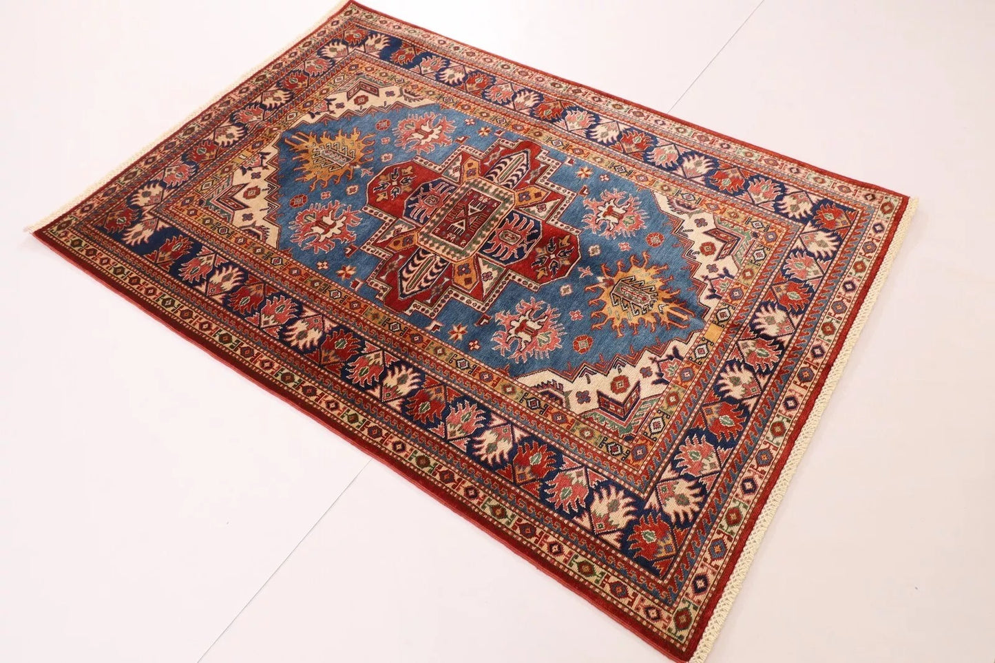 126 x 182 cm | Shirvan Afghan Tribal Hand Knotted Veg Dye Wool carpet