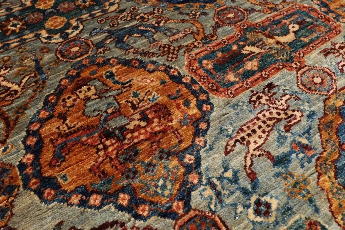 149 x 204 cm | Kerman Afghan Tribal Hand Knotted Veg Dye Wool Carpet