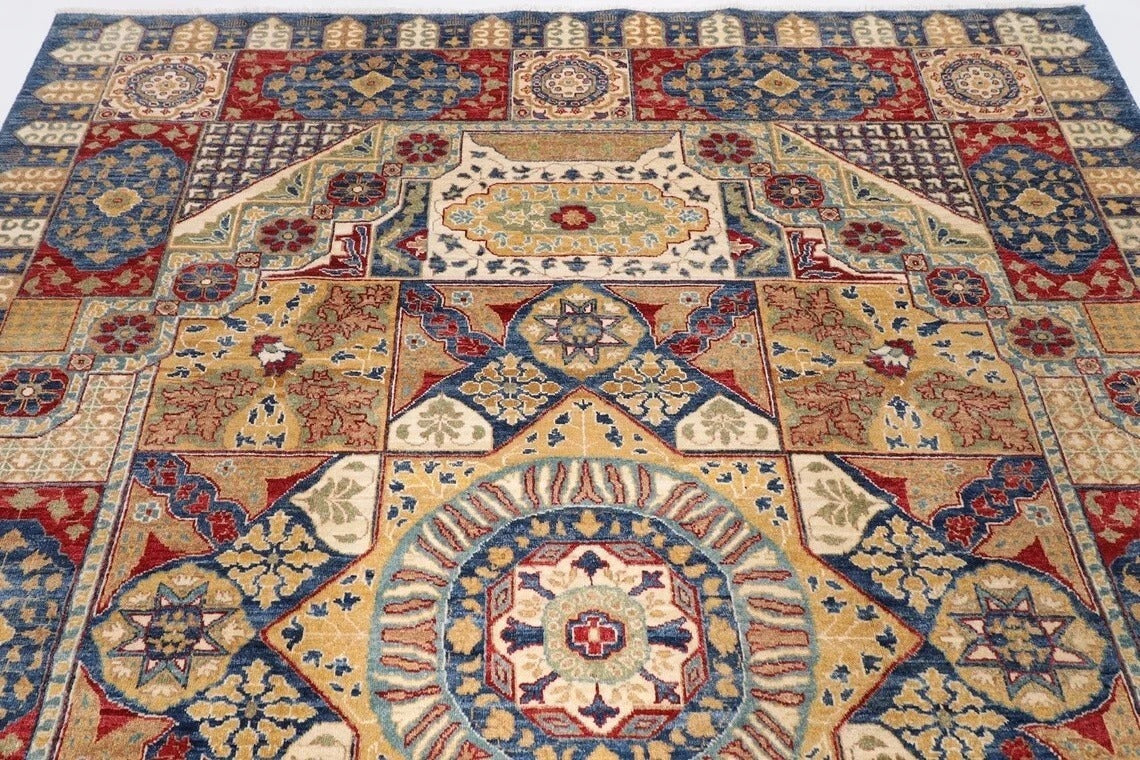 248 x 294 cm | Mamluk Afghan Tribal Hand Knotted Carpet