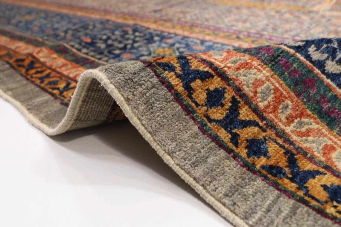 250 x 295 cm | Mamluk Afghan Tribal Hand Knotted Carpet
