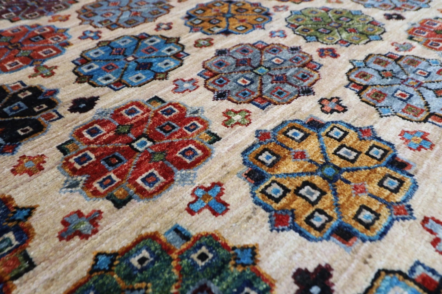 244 x 300 cm | Gul Bahar Afghan Tribal Hand Knotted Carpet
