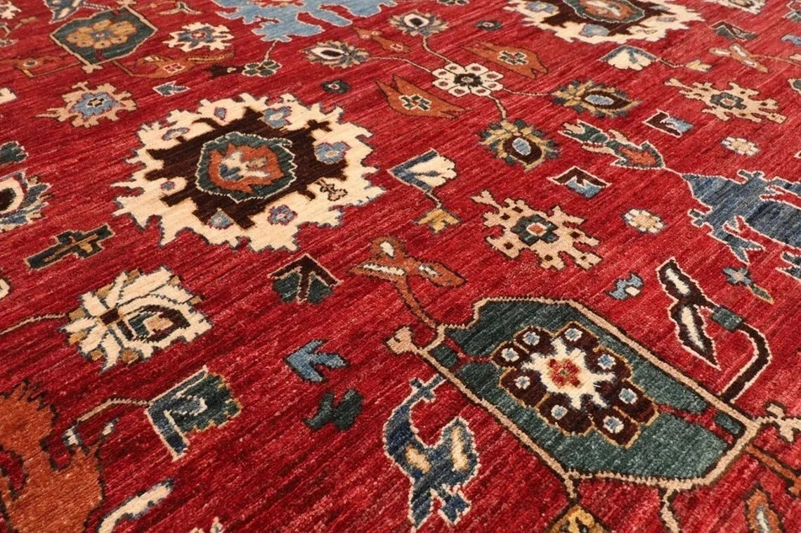 278 x 364 cm | Aryana Afghan Tribal Hand Knotted Carpet