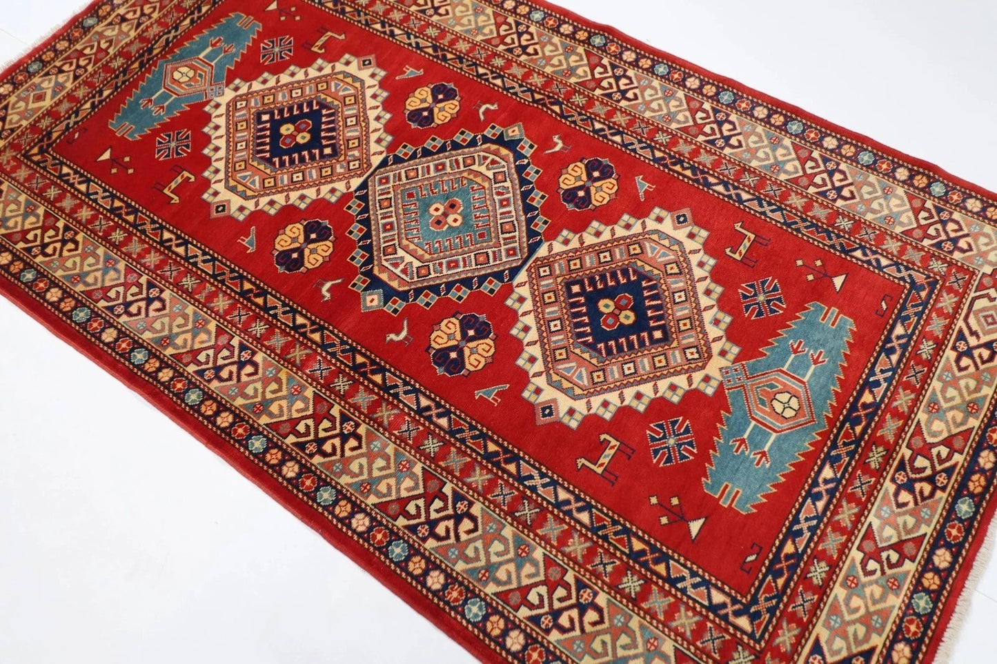 116 x 200 cm | Shirvan Afghan Tribal Hand Knotted Veg Dye Wool carpet