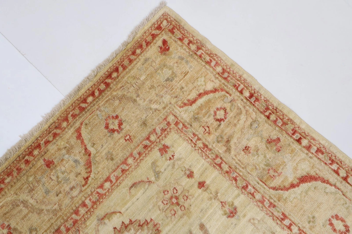 154 x 203 cm | Ziegler Afghan Tribal Hand Knotted Veg Dye Wool Carpet