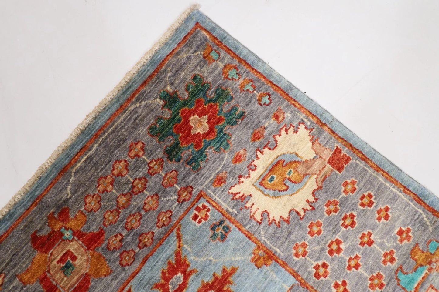 183 x 269 cm | Bidjar Gray Afghan Tribal Hand Knotted Veg Dye Wool carpet