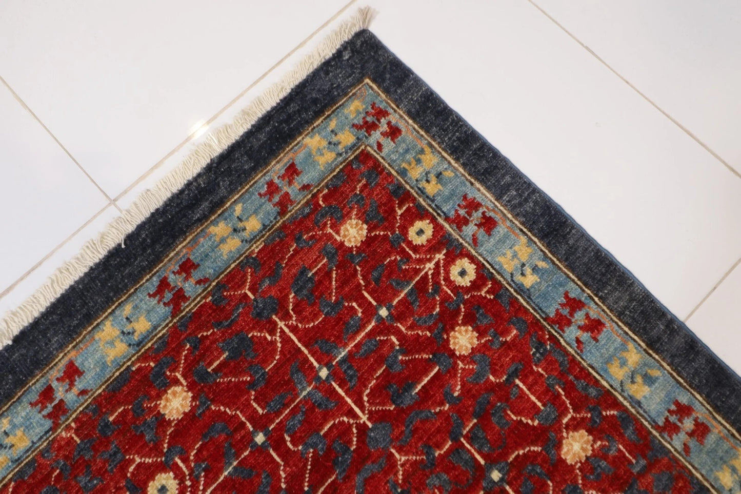 302 x 413 cm | Mamluk Afghan Tribal Hand Knotted Carpet