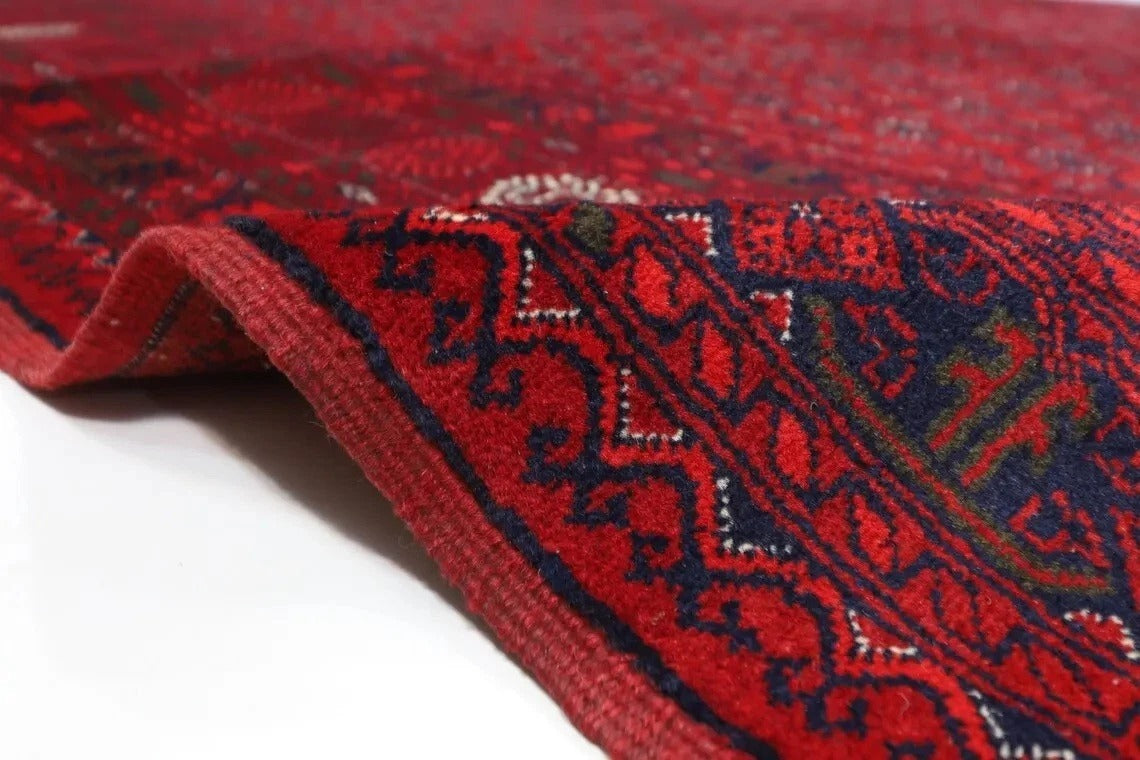 199 x 298 cm | Bokhara Afghan Tribal Hand Knotted Carpet
