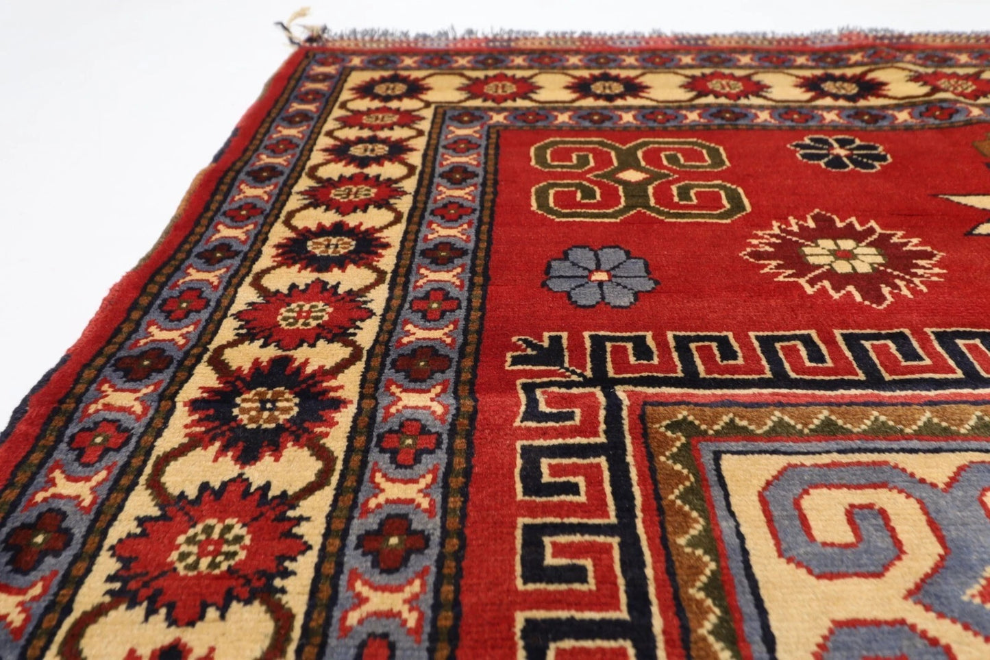 153 x 214 cm | Tribal Hand Knotted Veg Dye Wool Carpet