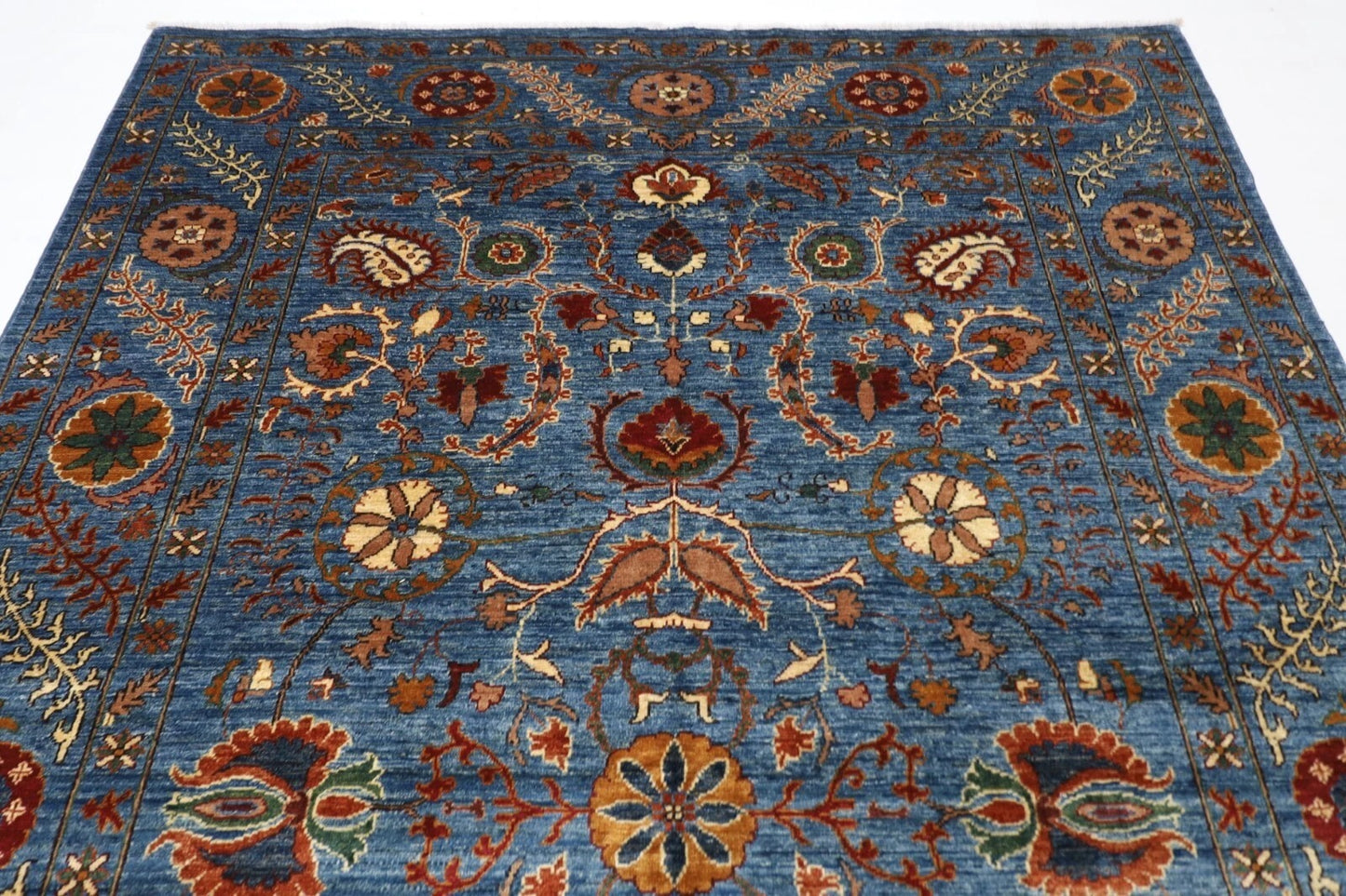 198 x 297 cm | Suzani Afghan Tribal Hand Knotted Carpet