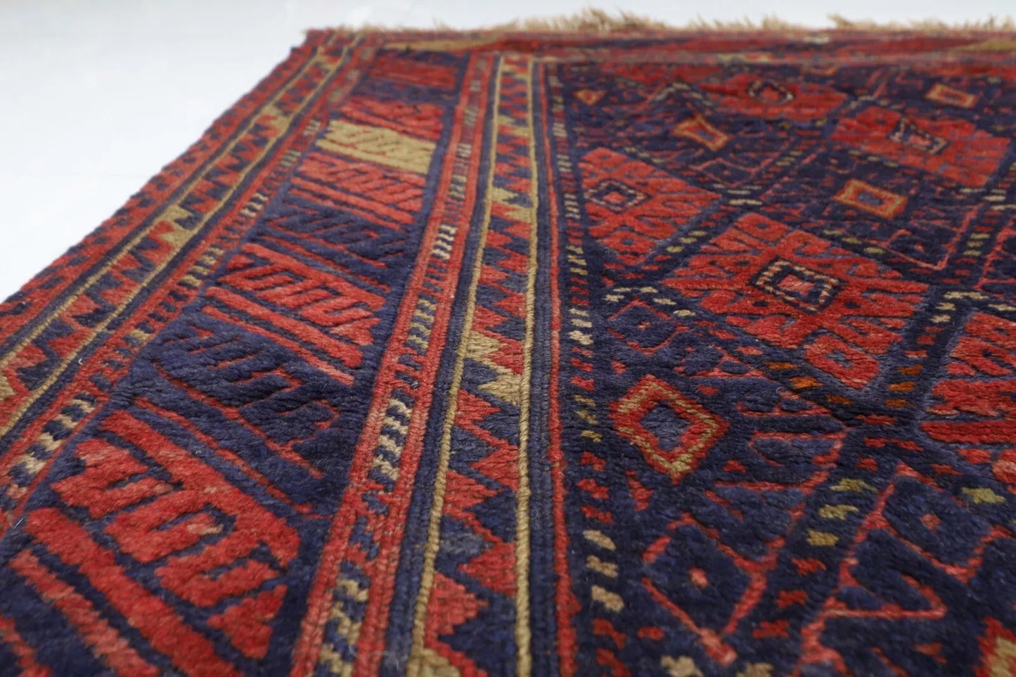195 x 282 cm | Barjesta Red Flat Weaved Afghan Tribal Hand Knotted Carpet Kilim