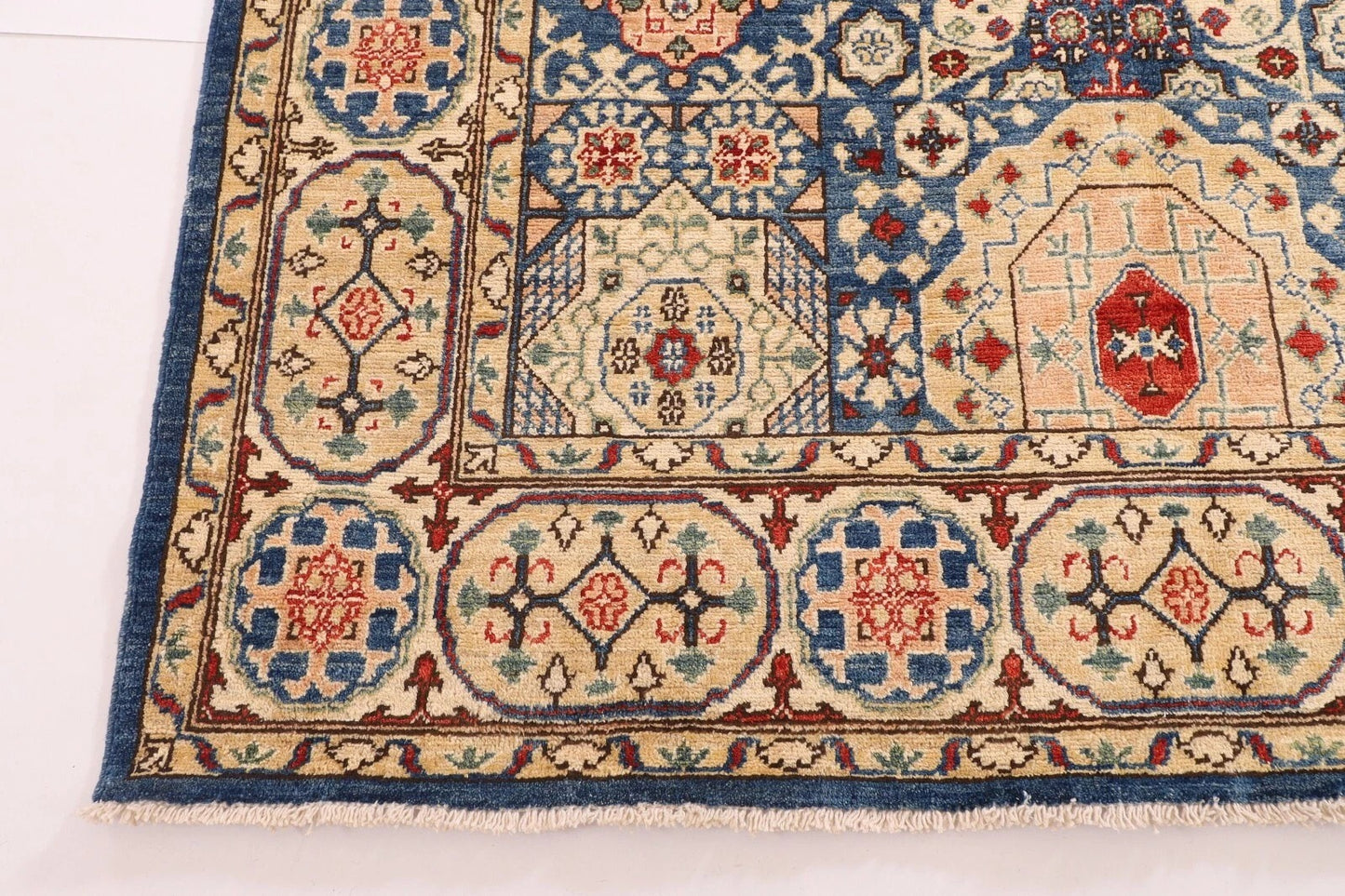 156 x 210 cm | Mamluk Afghan Tribal Hand Knotted Veg Dye Wool Carpet