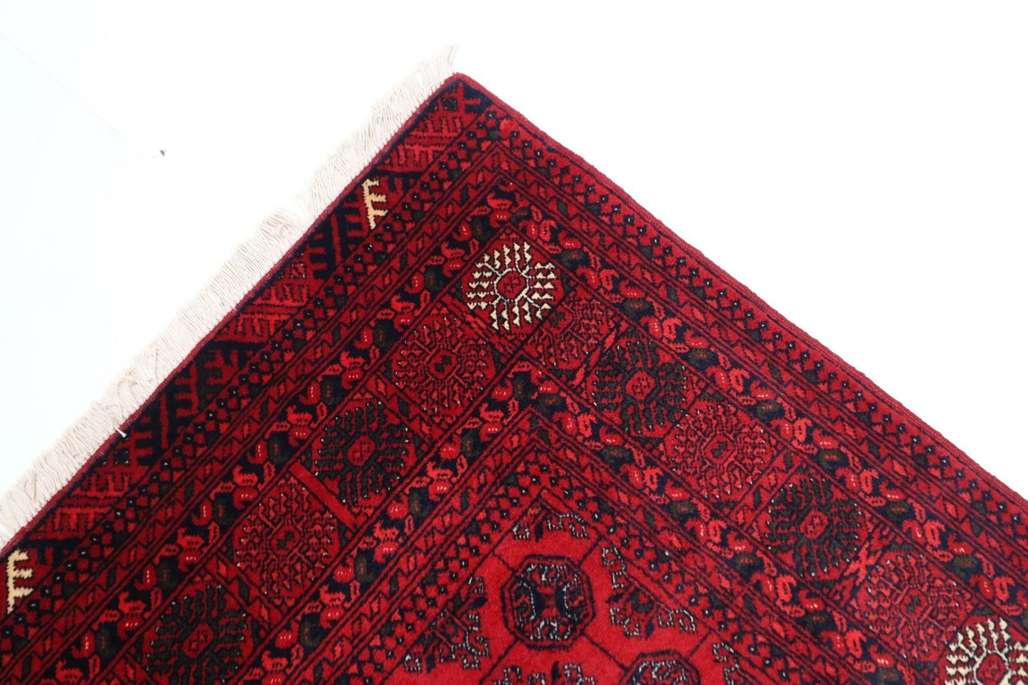 146 x 193 cm | Kerman Afghan Tribal Hand Knotted Veg Dye Wool Carpet