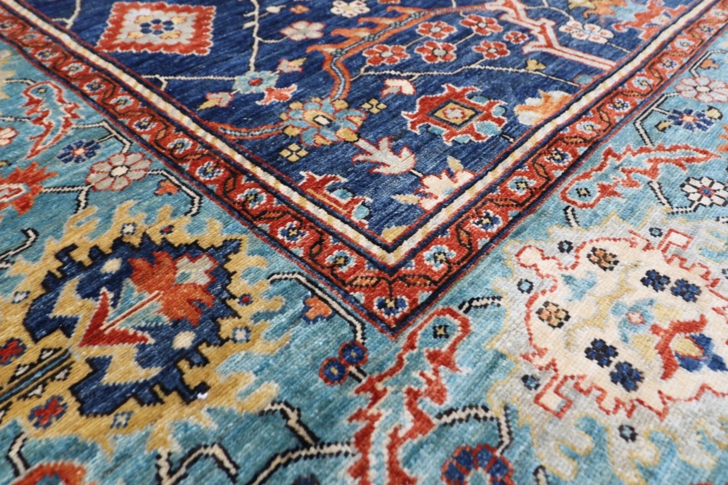203 x 298 cm | Bidjar Afghan Tribal Hand Knotted Carpet