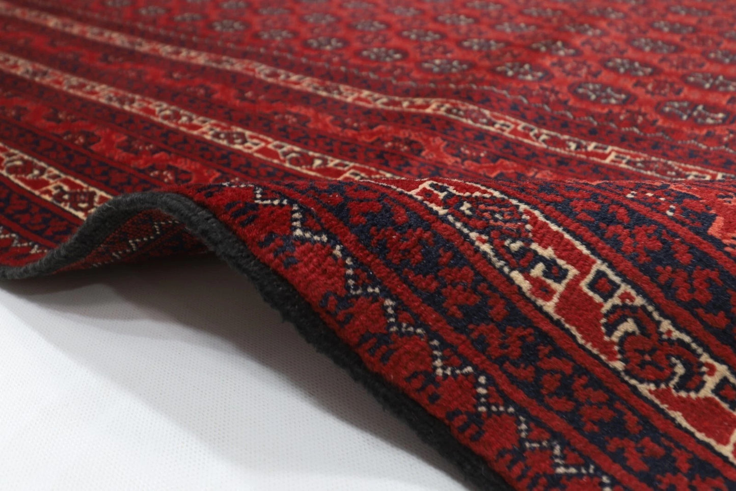 203 x 294 cm | Bokhara Afghan Tribal Hand Knotted Carpet
