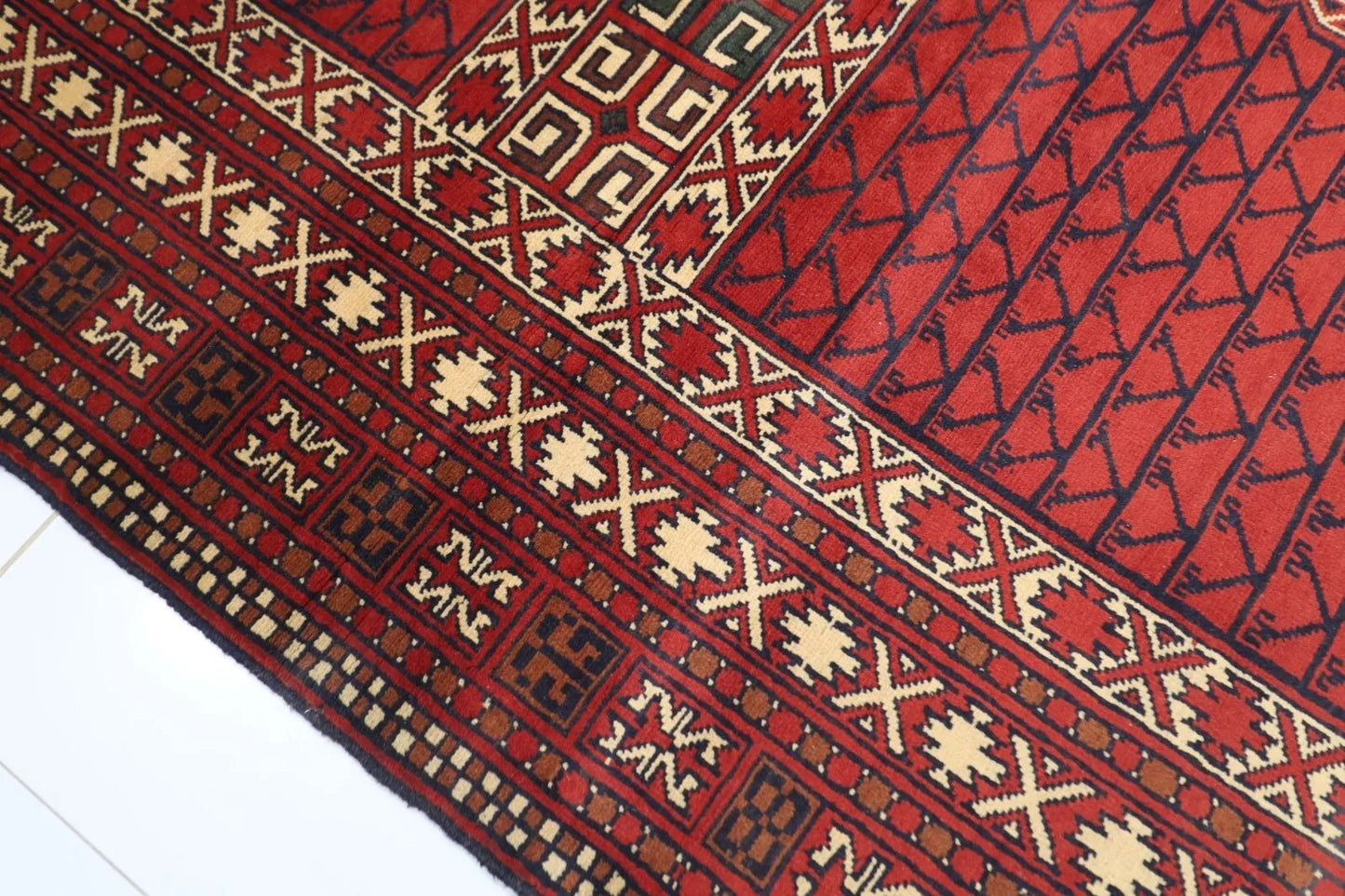 197 x 297 cm | Maranoce Afghan Tribal Hand Knotted Carpet