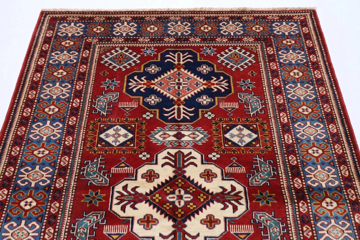 127 x 173 cm | Shirvan Afghan Tribal Hand Knotted Veg Dye Wool carpet